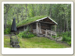 Robert Service cabin in Dawson City, Yukon