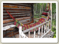 Robert Service cabin in Dawson City, Yukon