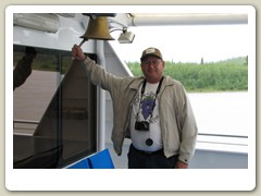 Bob ringing the bell