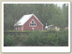 Church on the river bank