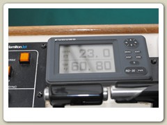 Depth & temperature guage