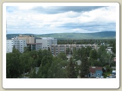 Driving through Fairbanks