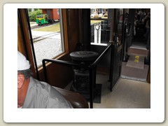 Inside the rail cars
