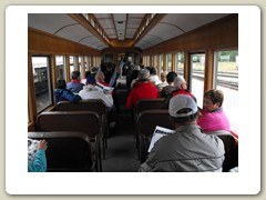 Inside the rail cars
