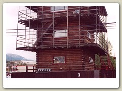 Whitehorse, Yukon - three-story log cabin