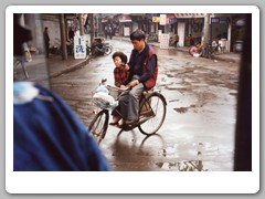 Walking the streets around our hotel