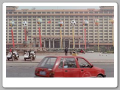 Walking the streets around our hotel