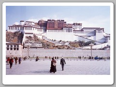 Our first view of Potala Palace as we got off the bus