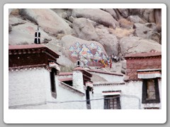 Potala Palace as we walked through the complex