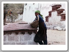 Potala Palace as we walked through the complex