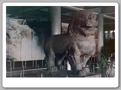 Restored pieces in museum