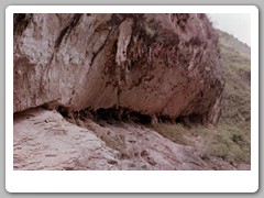 Erosion from the river water