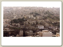 Overlooking Amman in a light rain