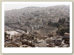 Overlooking Amman in a light rain